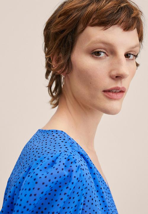 MANGO - Blouse mina - mid blue