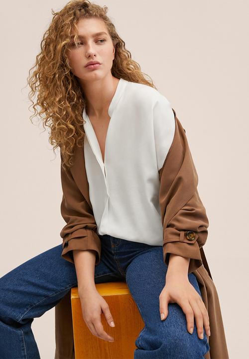 MANGO - Blouse vavain - natural