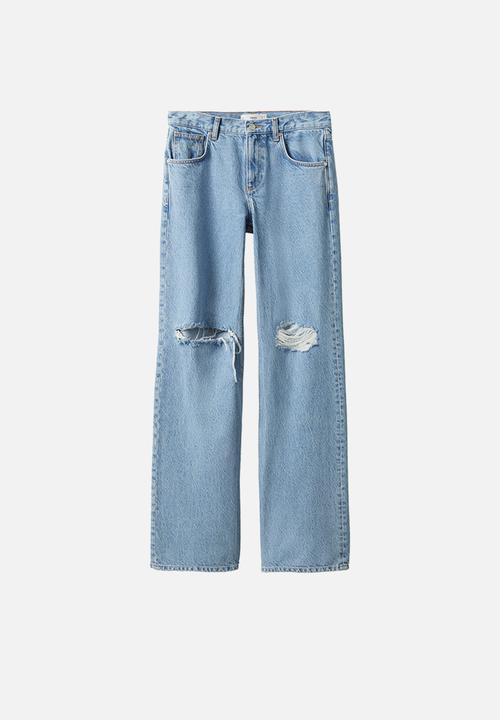 MANGO - Jeans eloise - open blue