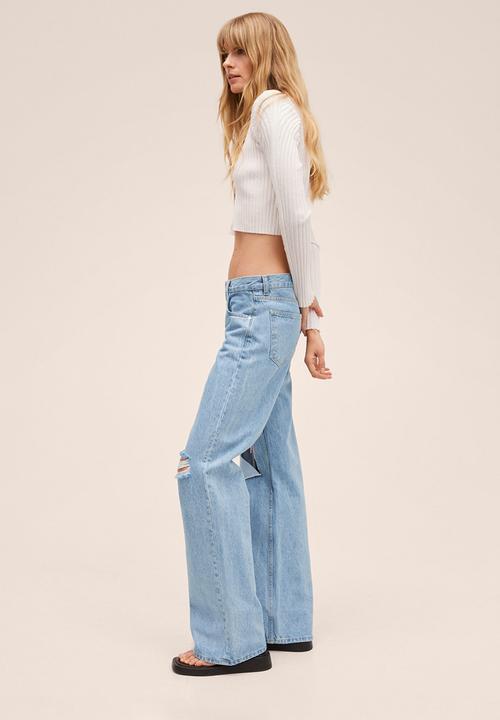 MANGO - Jeans eloise - open blue