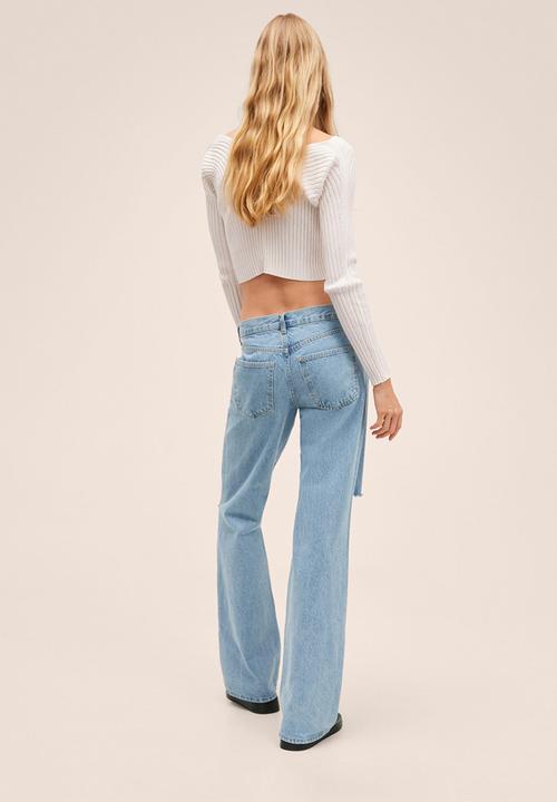 MANGO - Jeans eloise - open blue