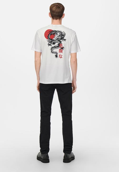 Only & Sons - Onslung reg short sleeve tee - white