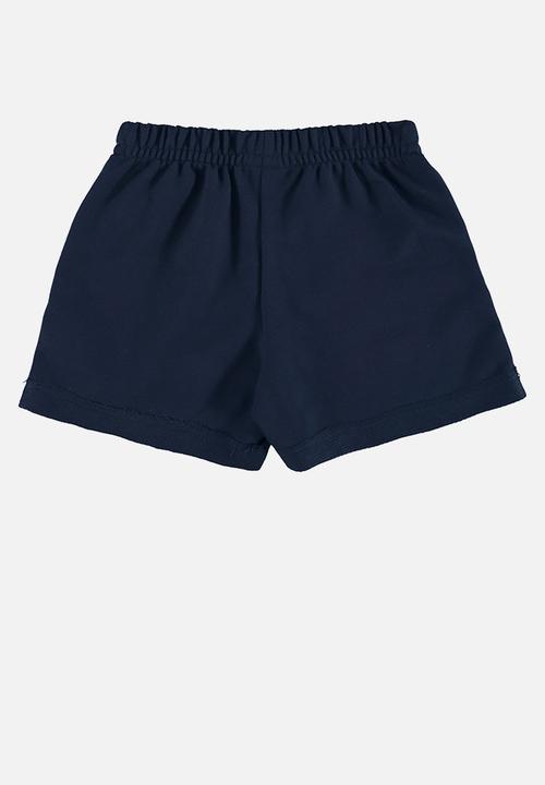 Bee Loop - Crop top and sweatshorts - pink & navy
