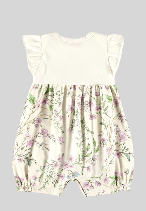 Quimby - Elastane jersey romper - off white