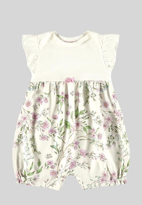 Quimby - Elastane jersey romper - off white
