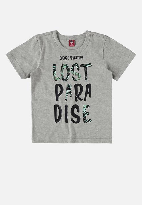 Bee Loop - Tee and sweat bermuda - grey & green