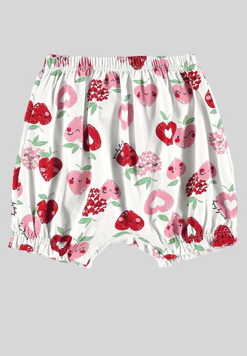 Quimby - Bodysuit, shorts and headband set - white