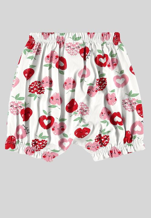 Quimby - Bodysuit, shorts and headband set - white