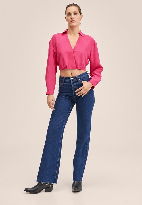MANGO - Blouse patricia - bright pink