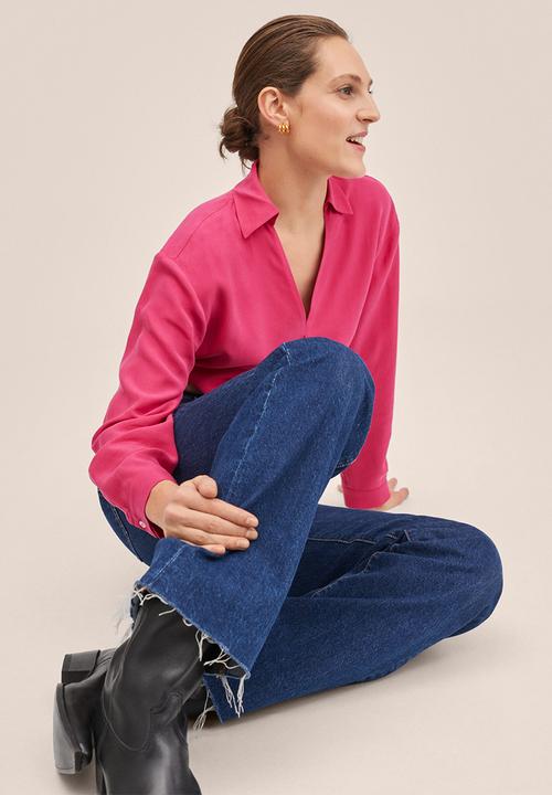 MANGO - Blouse patricia - bright pink