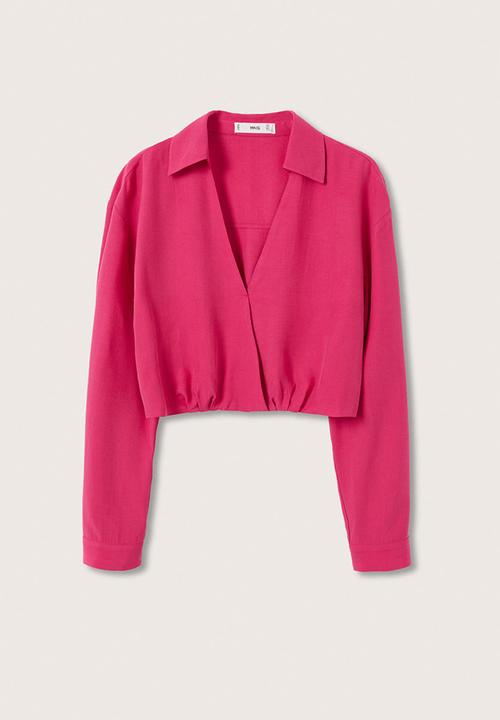 MANGO - Blouse patricia - bright pink