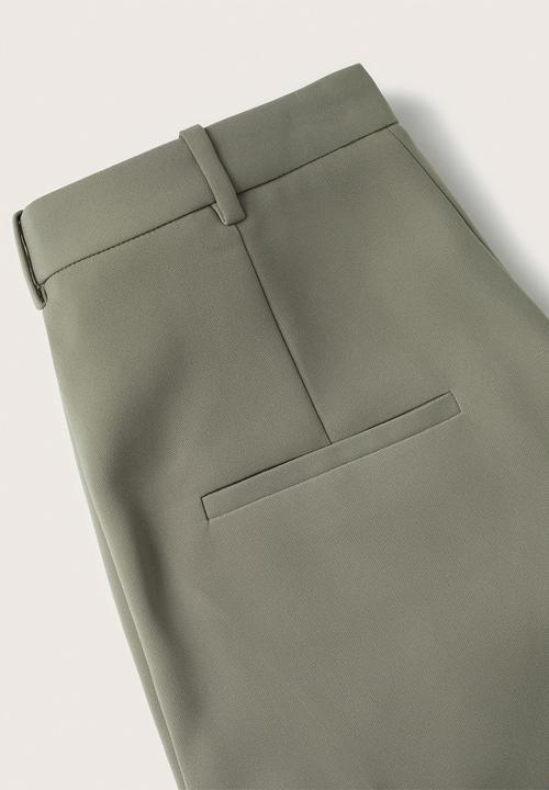 MANGO - Trousers paula - khaki