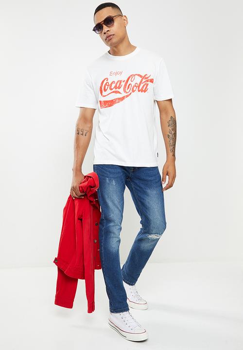 Only & Sons - Onscocacola regular short sleeve tee - white 