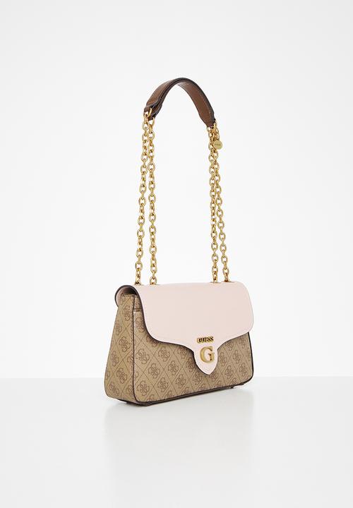 GUESS - Rossana convertible crossbody flap - latte & blush 