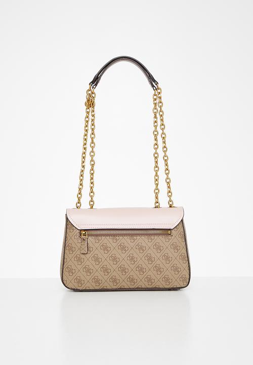 GUESS - Rossana convertible crossbody flap - latte & blush 
