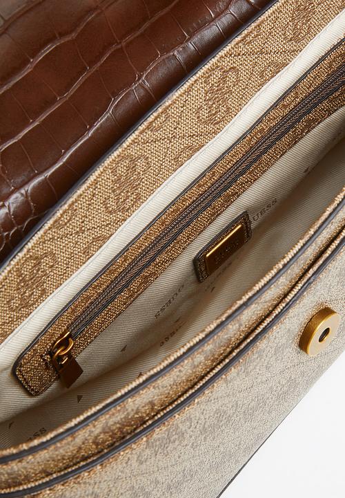 GUESS - Rossana convertible xbody flap - latte 