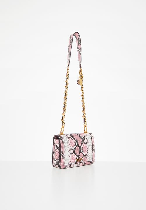 GUESS - Abey crossbody flap - pink python