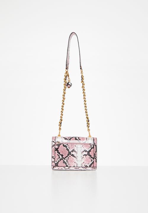 GUESS - Abey crossbody flap - pink python
