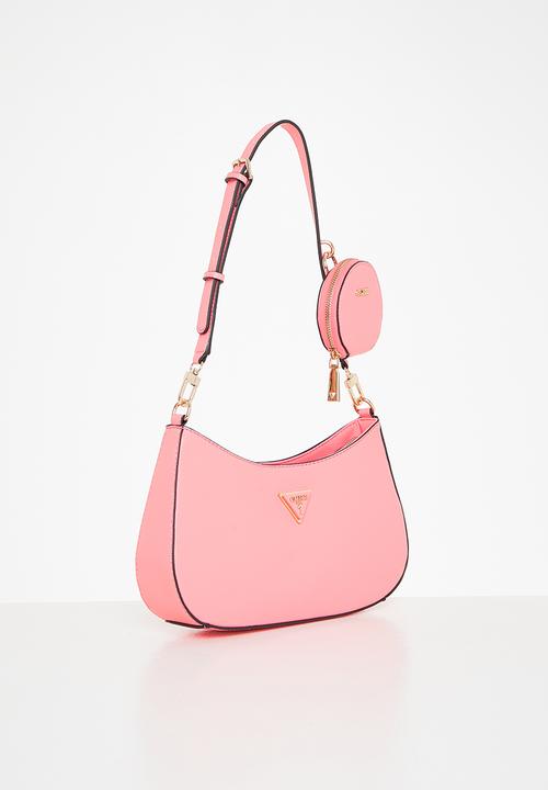 GUESS - Alexie top zip shoulder bag - pink