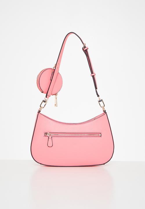 GUESS - Alexie top zip shoulder bag - pink