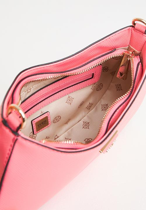 GUESS - Alexie top zip shoulder bag - pink
