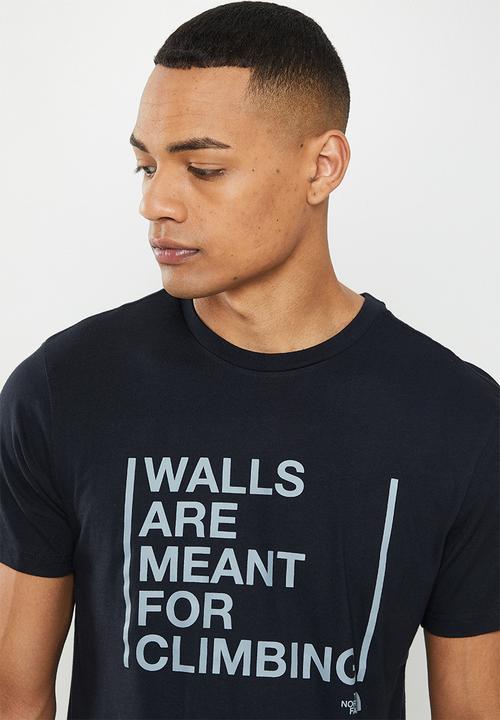 The North Face - M short sleeve walls are for climbing tee - black
