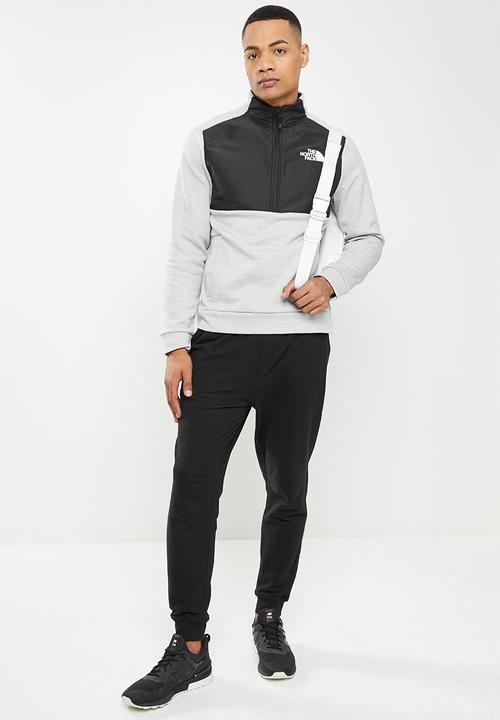 The North Face - M ma 1/2 fleece - black & grey 