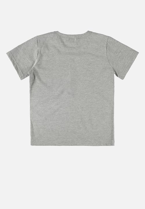 Bee Loop - Tee and microfiber bermuda - grey & blue