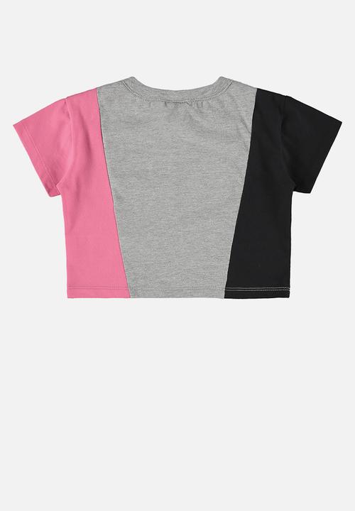 Quimby - Single jersey crop top - grey