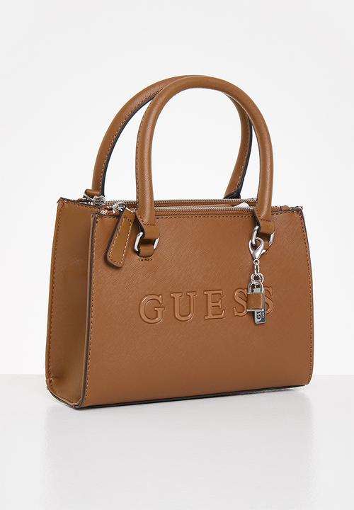 GUESS - Rodney satchel - cognac