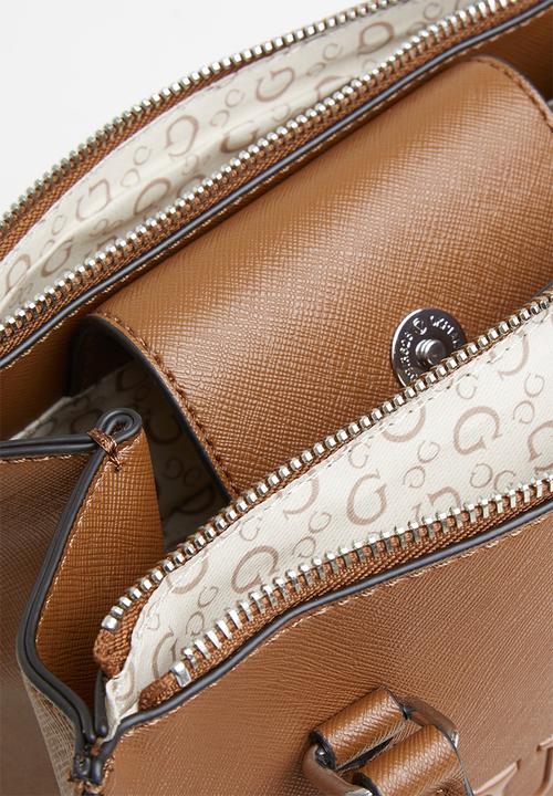 GUESS - Rodney satchel - cognac
