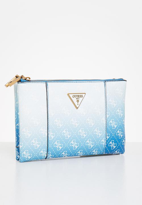 GUESS - Noelle double zip crossbody - indigo ombre