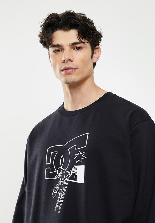 DC - Fill in crew sweatshirt - black