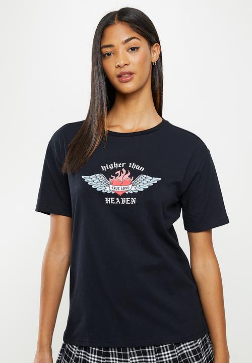 Koton - Print T-shirt - black