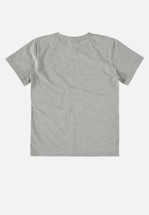 Bee Loop - Tee and sweat bermuda - grey & navy