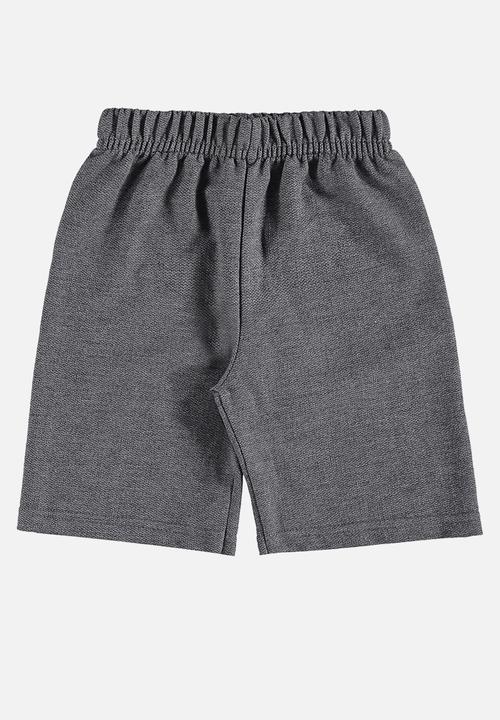 Bee Loop - Tee and sweat bermuda - black & grey