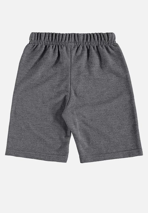Bee Loop - Tee and sweat bermuda - black & grey