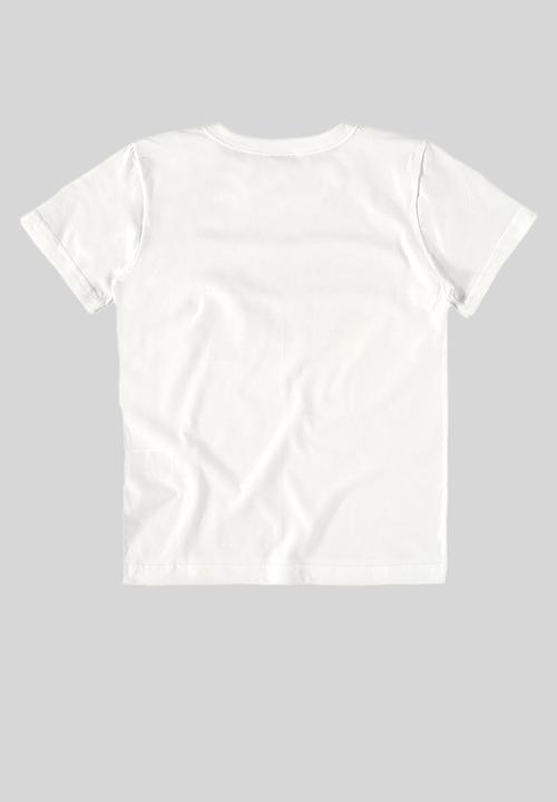 Bee Loop - Tee and sweat bermuda - white & blue