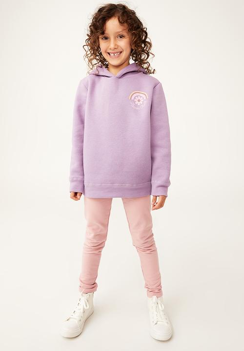 Cotton On - Milo hoodie - grape soda/flower child