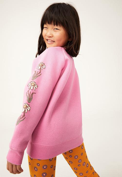 Cotton On - Mila crew - pink gerbera