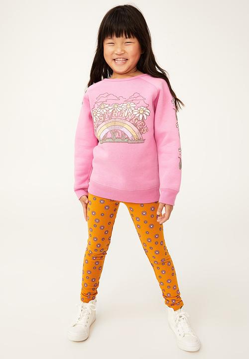 Cotton On - Mila crew - pink gerbera