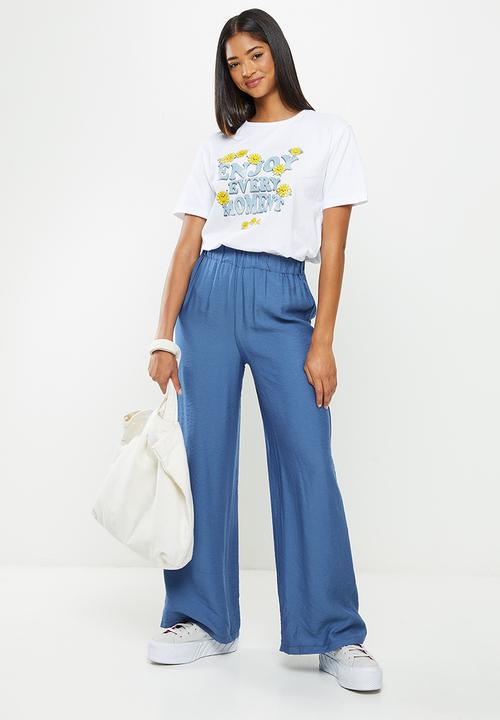 Koton - Crew neck printed T-shirt - ecru