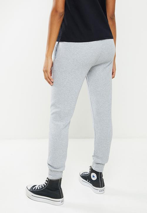 Koton - Respect life - cotton sweatpants - grey