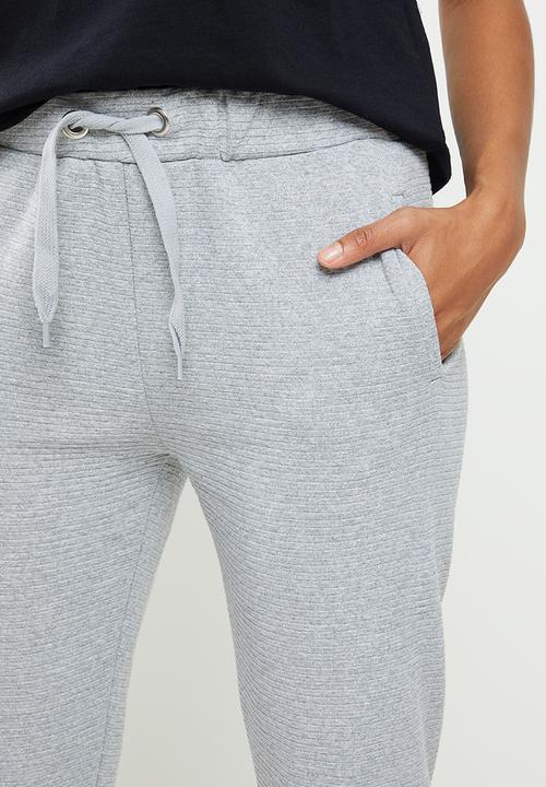 Koton - Respect life - cotton sweatpants - grey