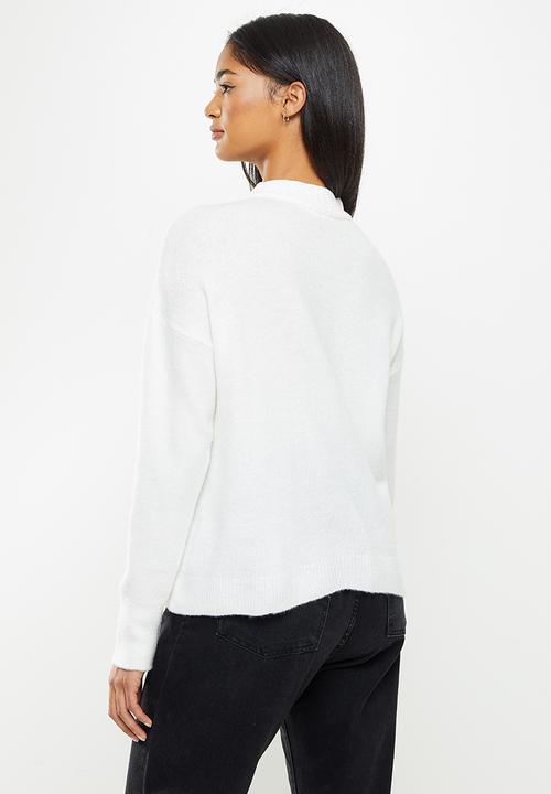Koton - Crew neck, long sleeve jumper - ecru