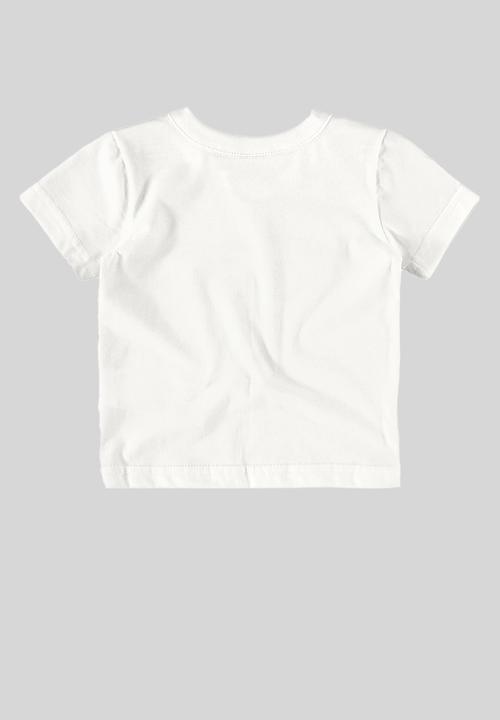 Bee Loop - Tee and sweat bermuda - white & black