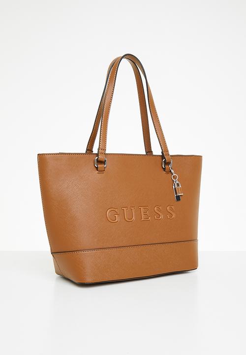 GUESS - Rodney carryall - cognac