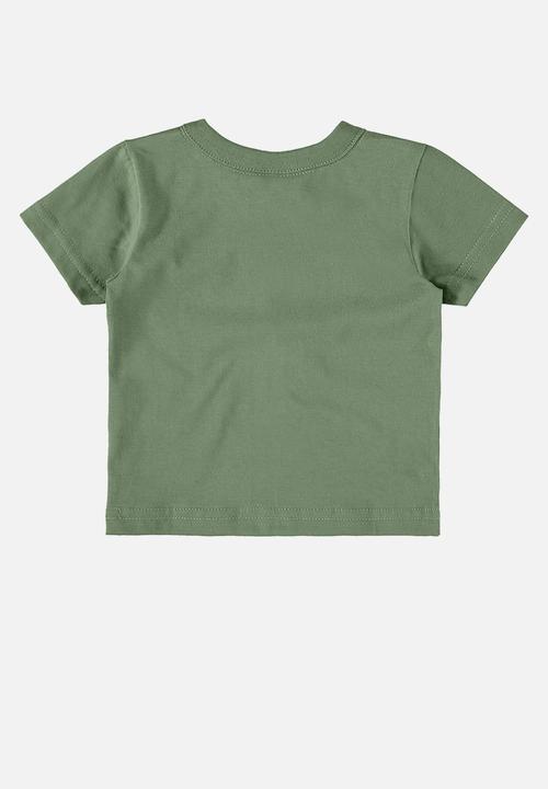 Bee Loop - Tee and sweat bermuda - green & black