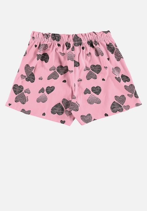 Quimby - Jersey blouse and shorts - light pink