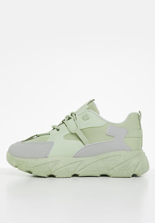 Tom Tom - Extreme chunky sneaker - sage & grey